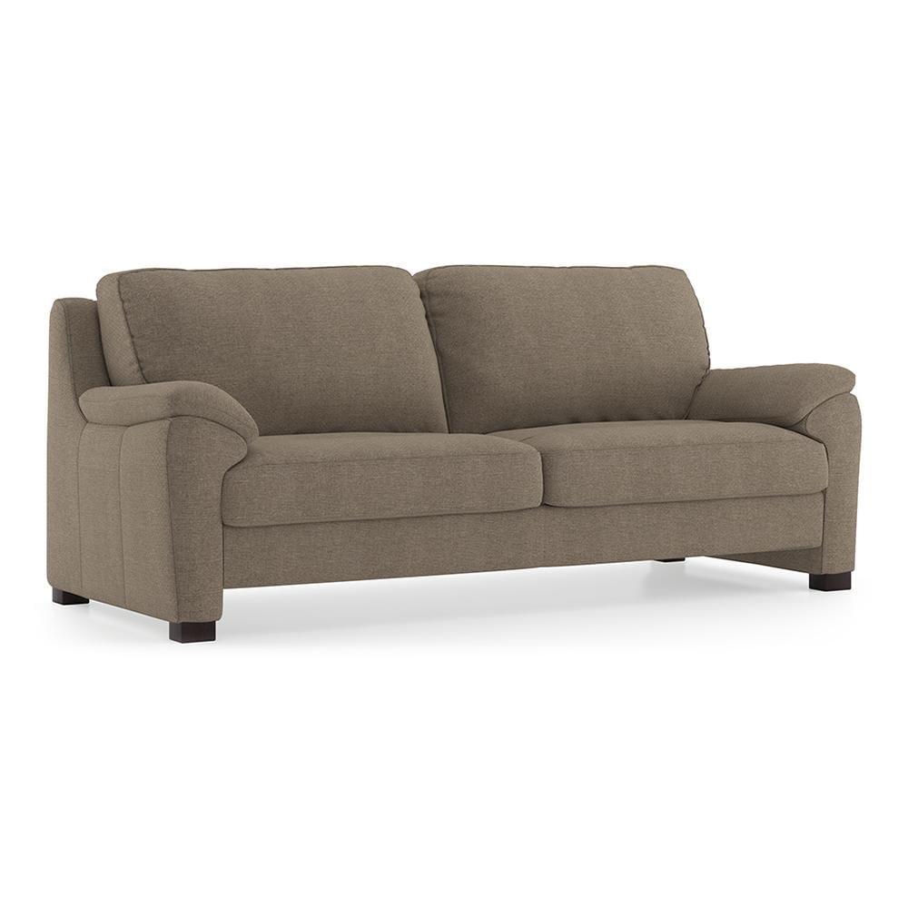 Farina Premium 3 Seater Fabric Sofa in Mist Brown Colour