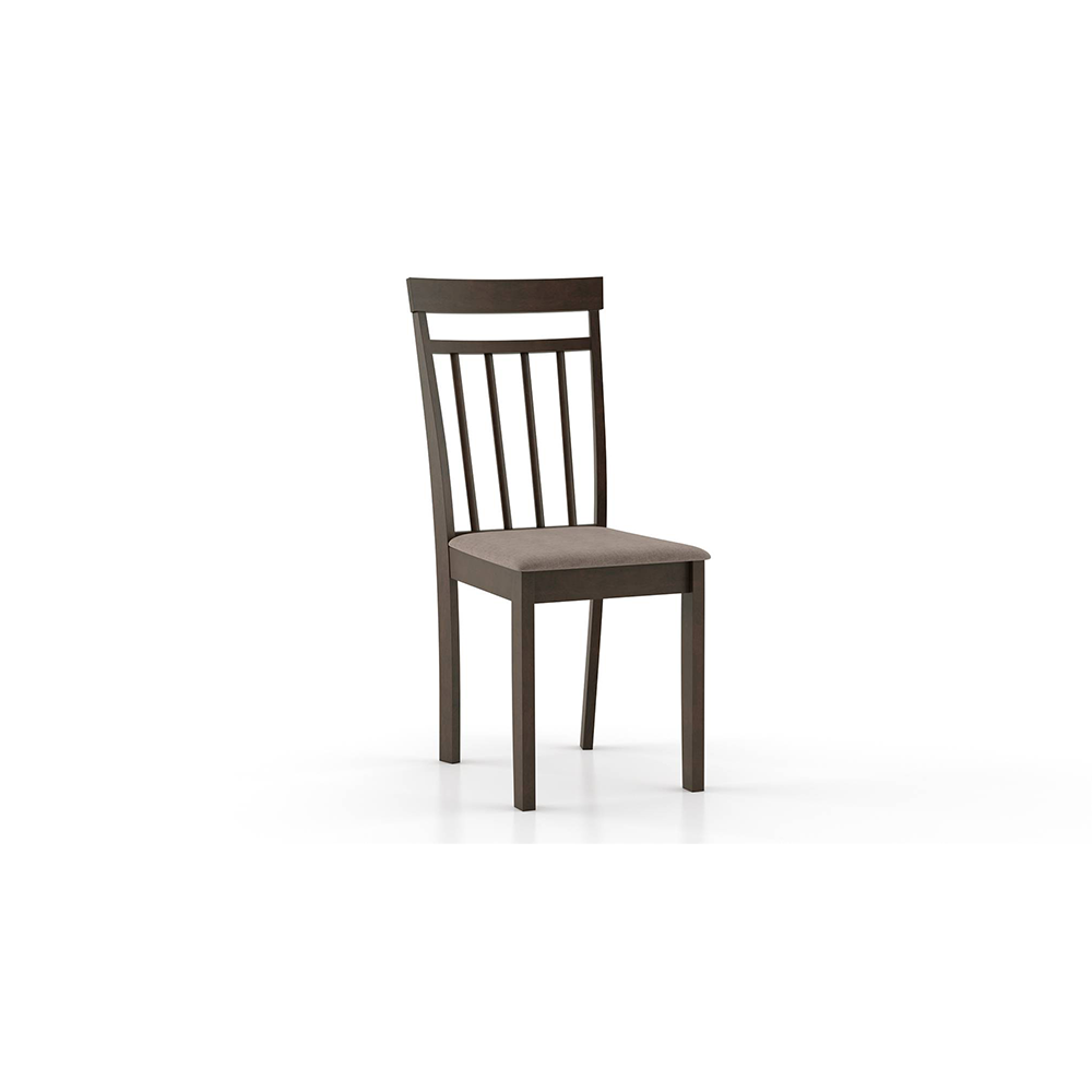 Ava Solid Wood Dining Chair Set Of 2 In Umber Walnut Finish