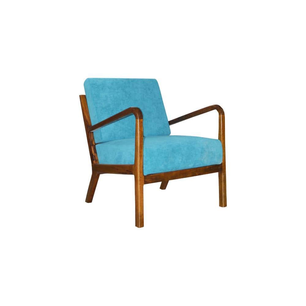Solitude Accent Chair ( Blue Texture)