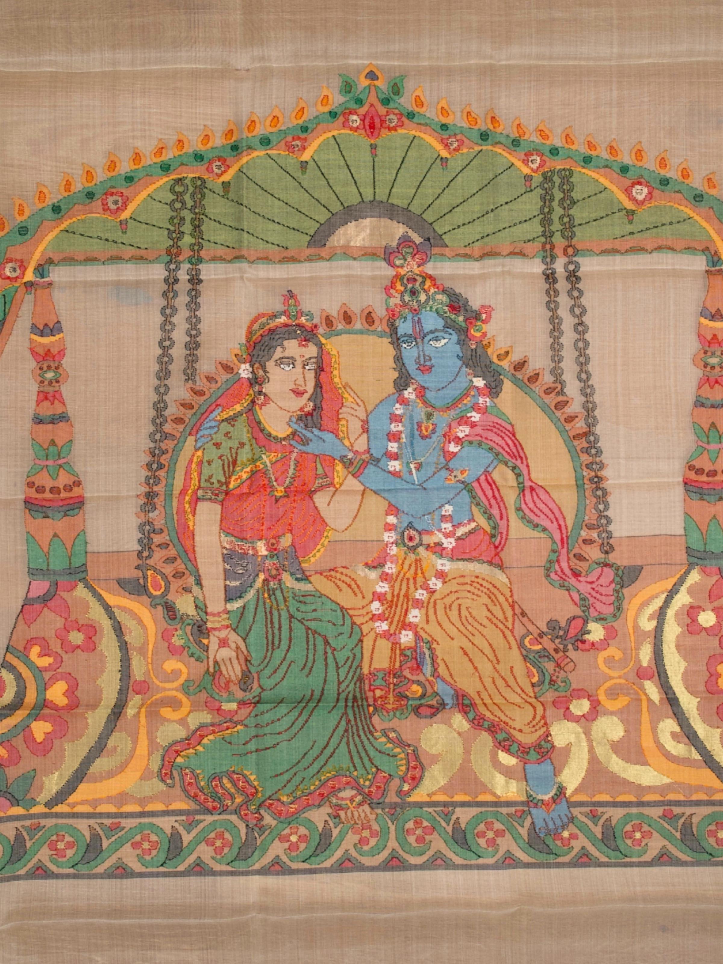 Rasleela Jamdani Wall Hanging