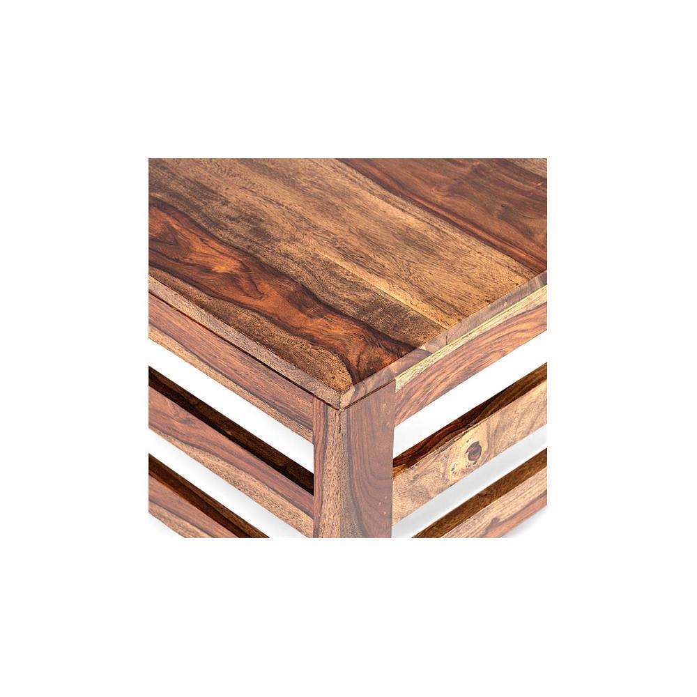 Montreal Sheesham Wood Coffee Table In Teak Finish
