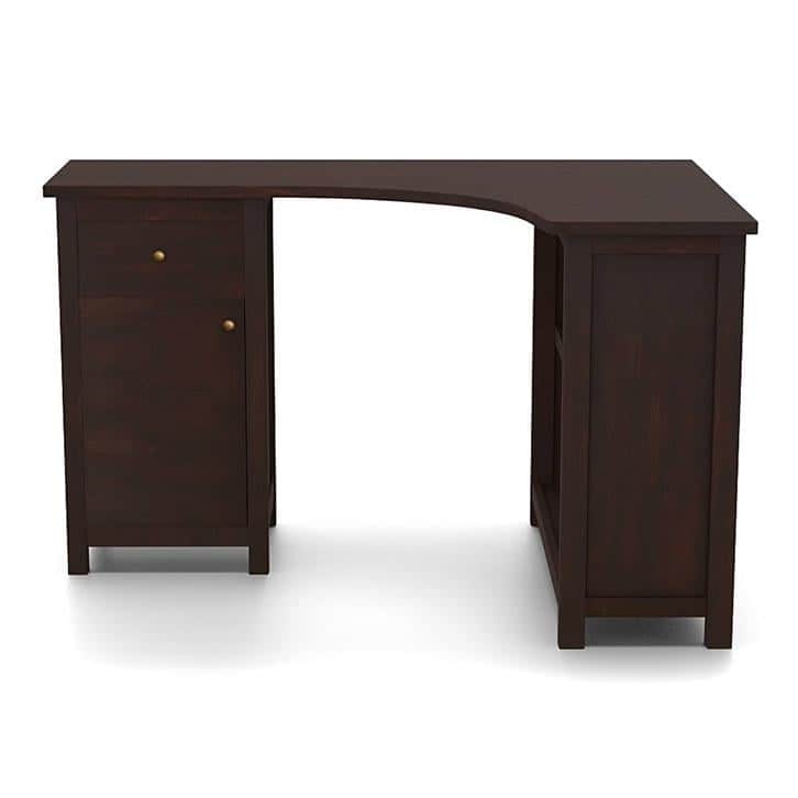 Dickens Solid Wood Study Table in Mahogany Finish