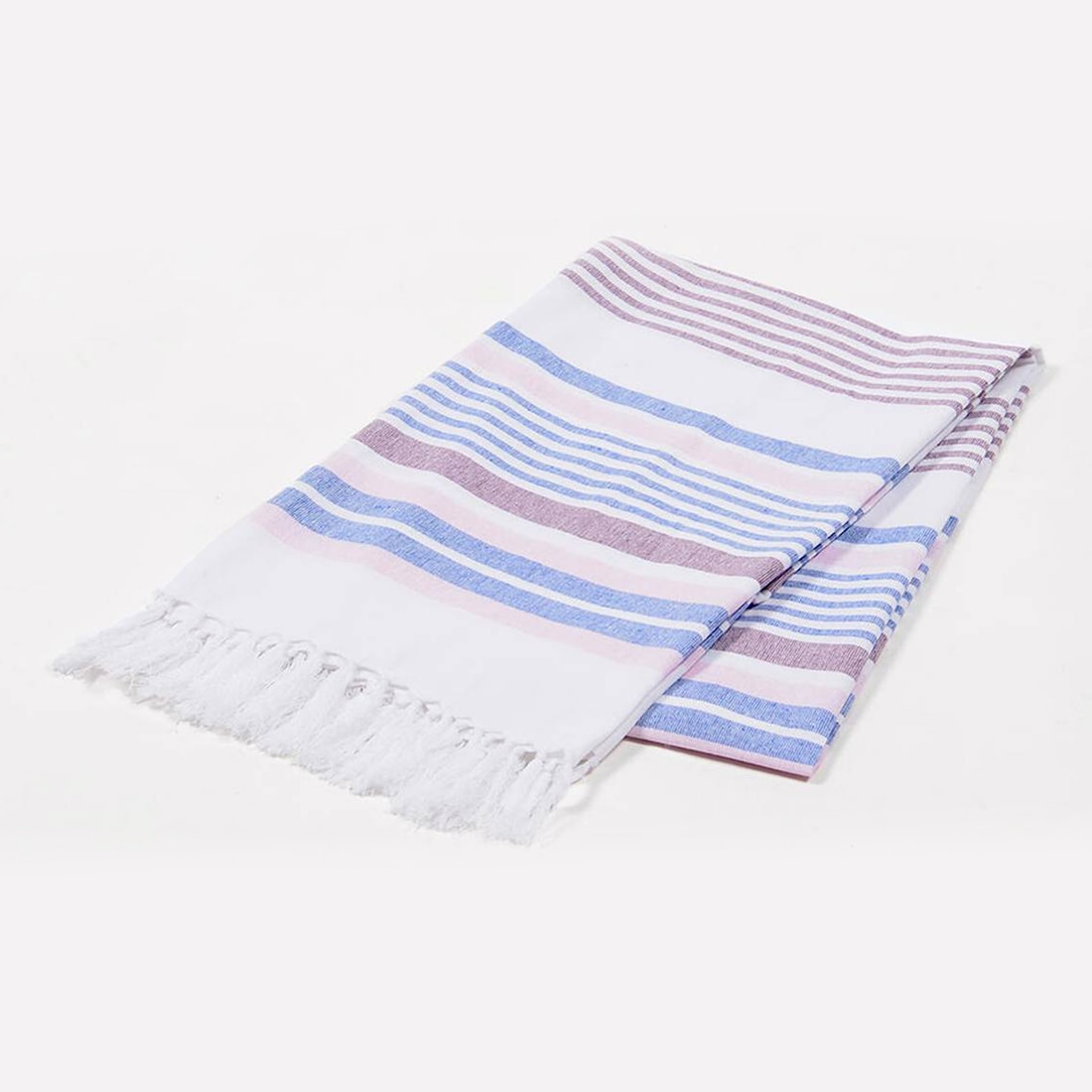 Yarn-dyed Blue Plum Hammam Bath Towel