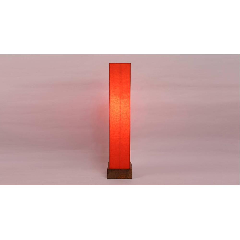 Cher Orange Cotton Shade Floor Lamp