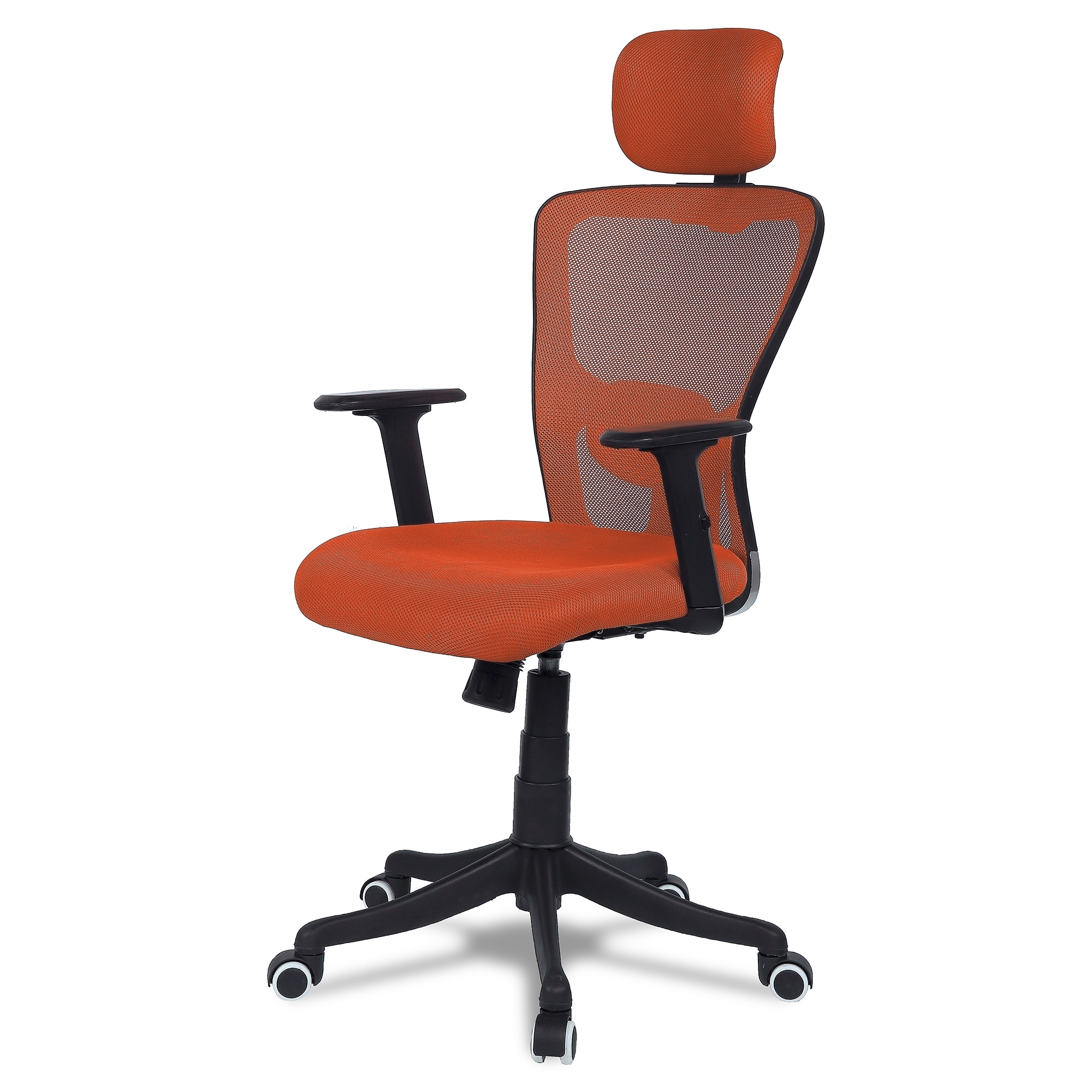 Dreaceo High Back Ergonomic Chair in Orange Colour