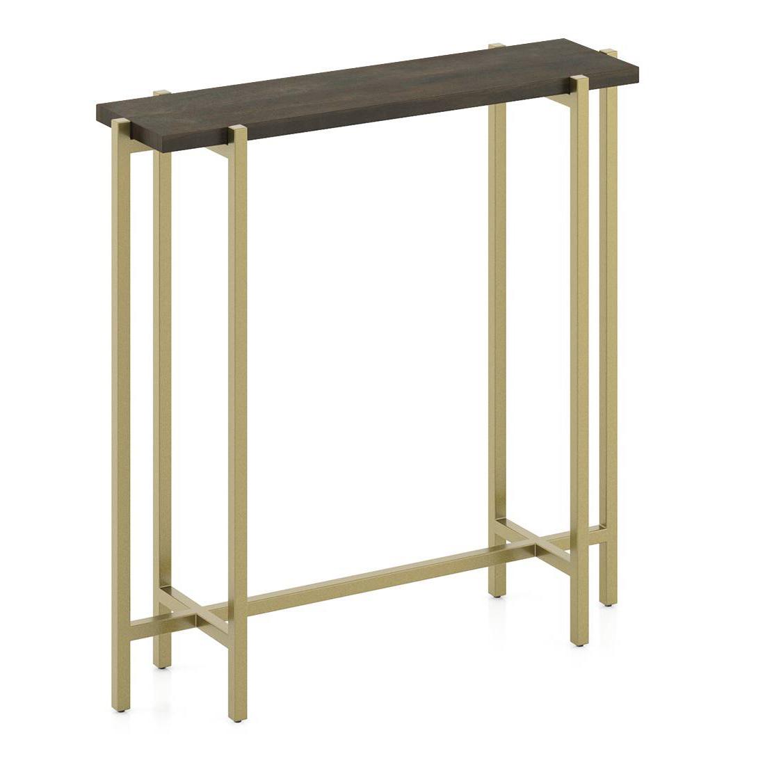 Cornille Solid Wood Console Table in Walnut Finish