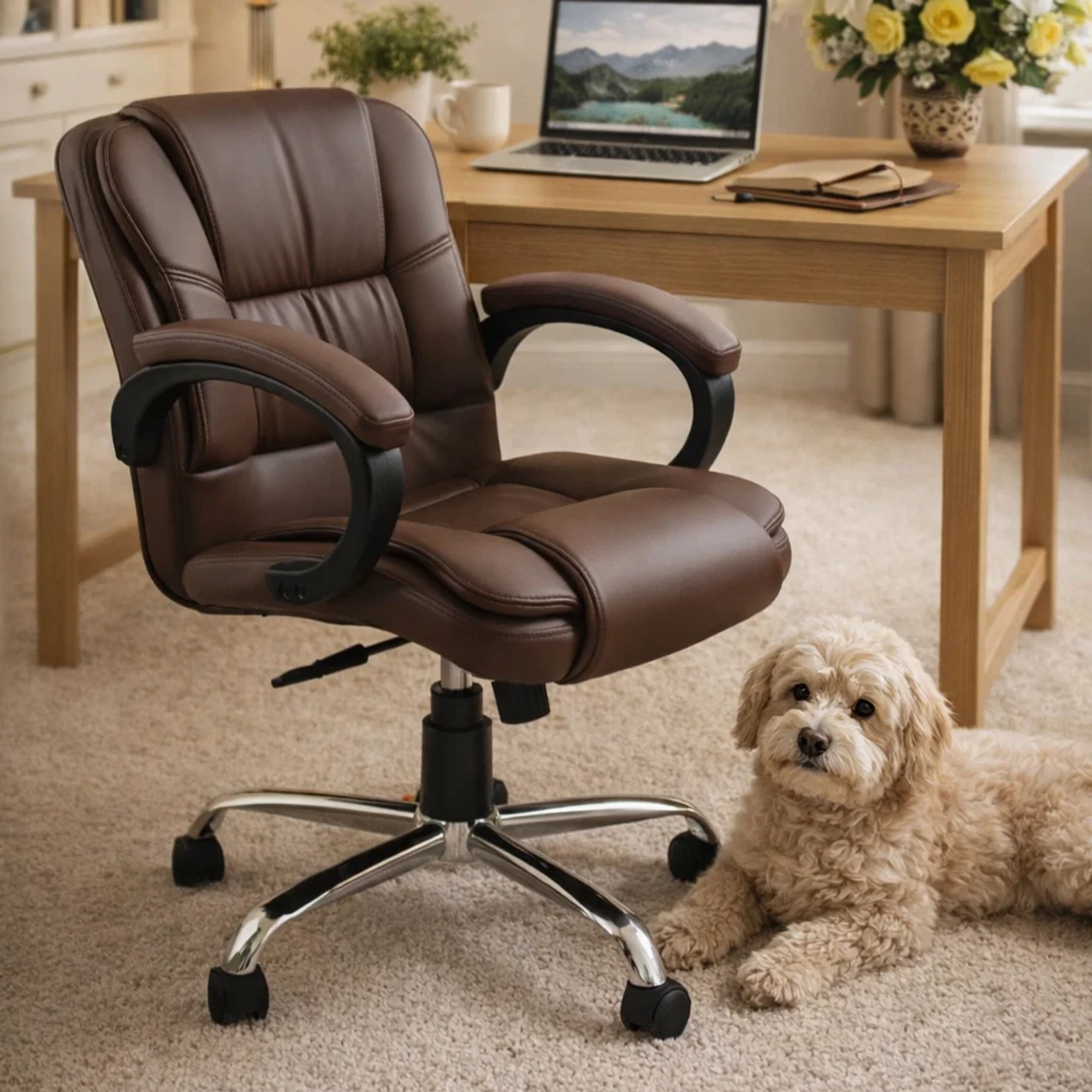 Adiko Stylish Low Back Workstation Chair - Adiko Systems
