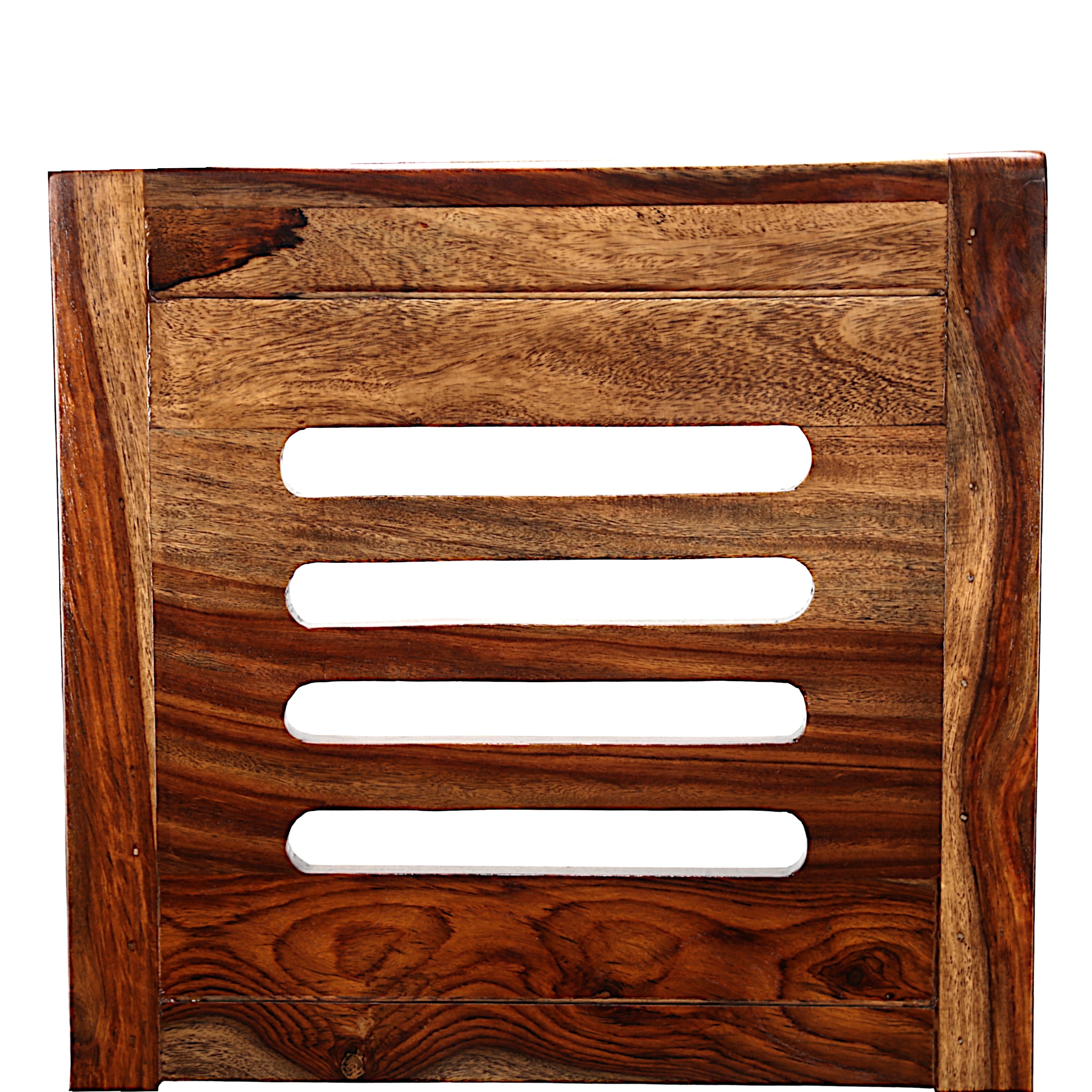 Oliver Sheesham Wood Dining Chair in Teak Finish