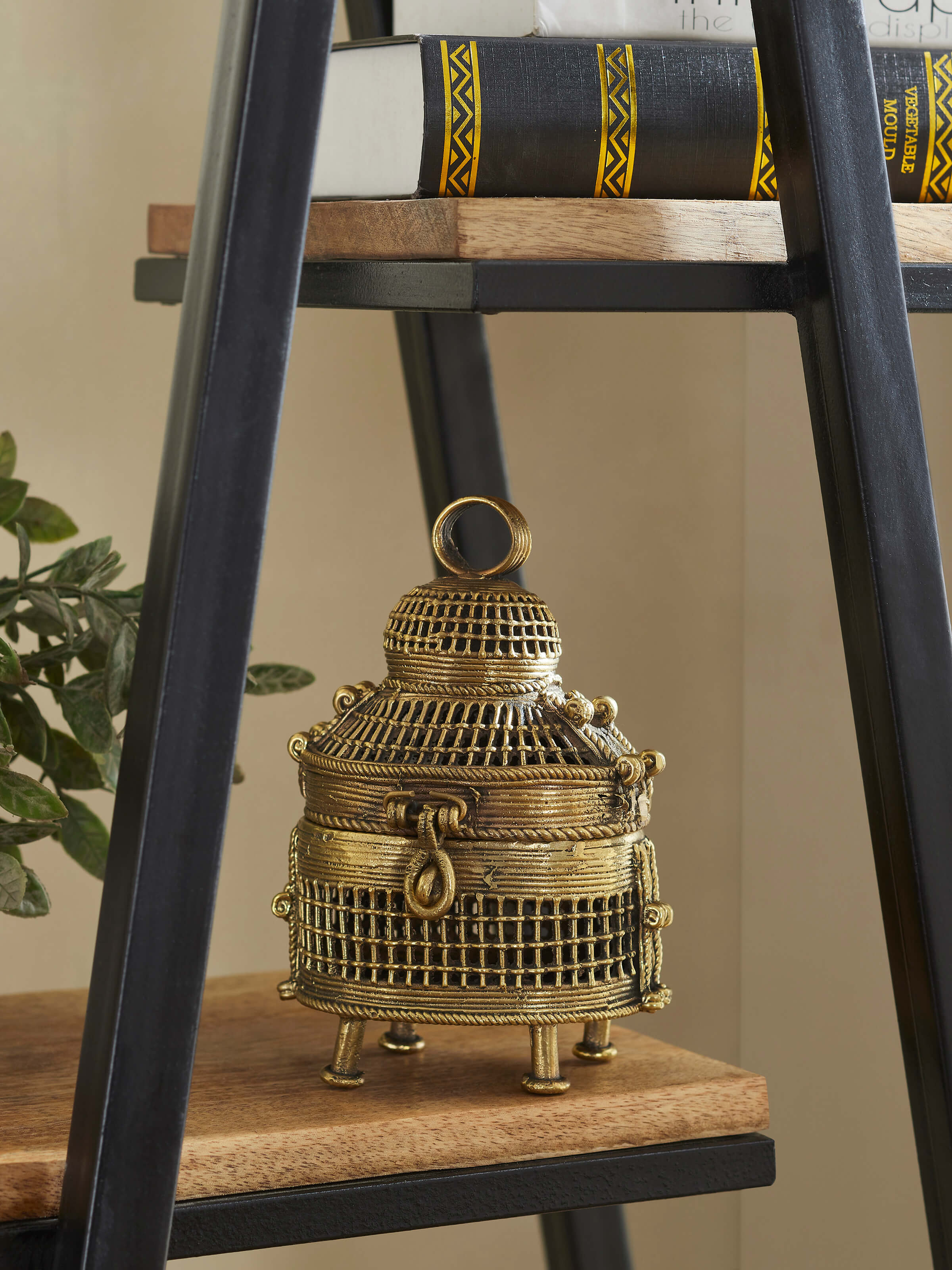 Lifestyle view of Dhokra Brass Box