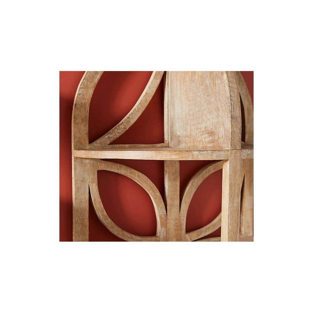 WOODENMOOD Rectangular Wall Rack