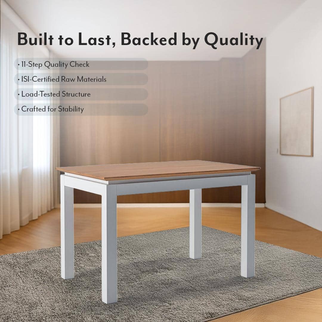 Diner 4 Seater Dining Table In Golden Oak Finish