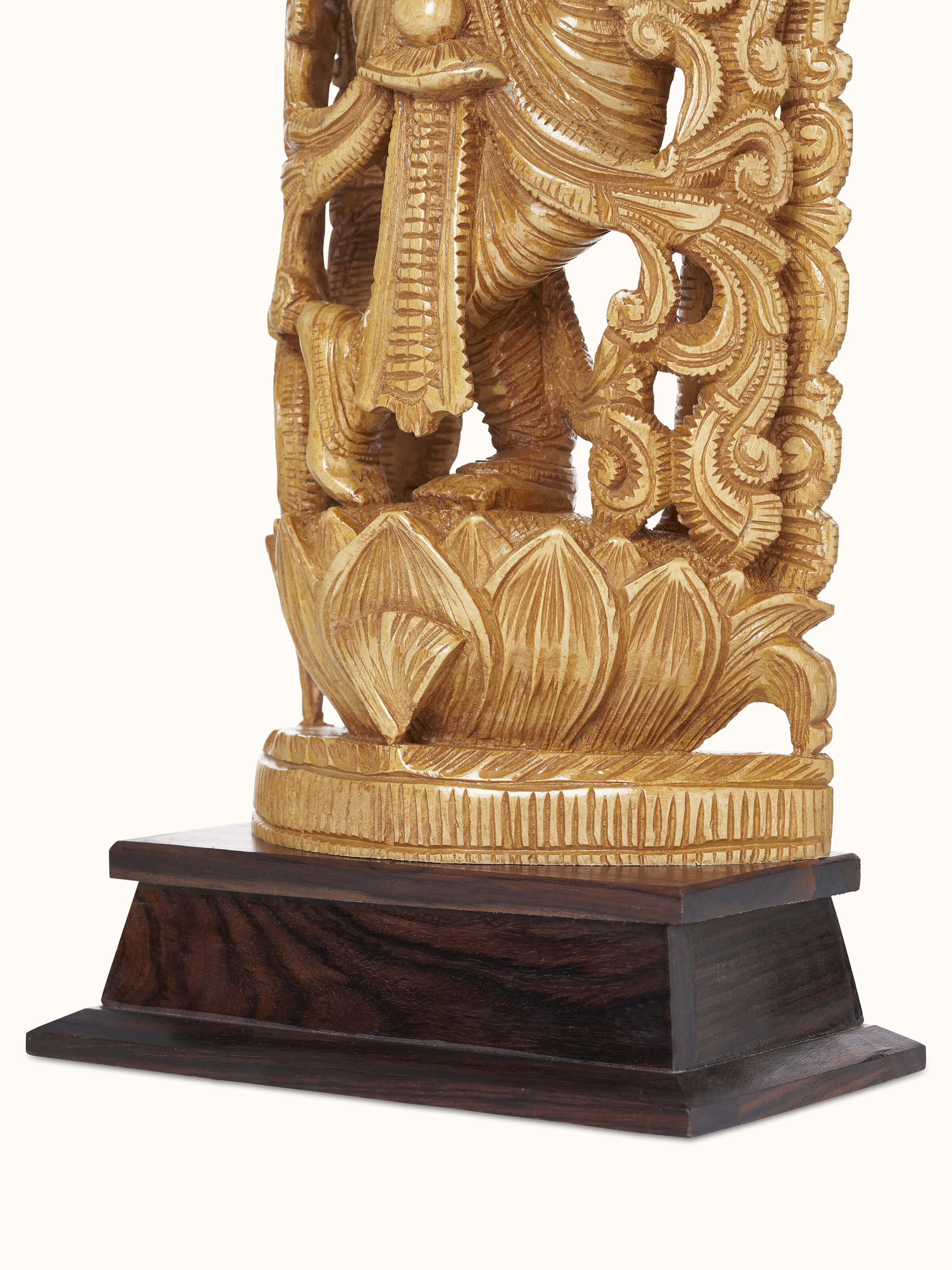 Detail shot highlighting fine craftsmanship and carving work