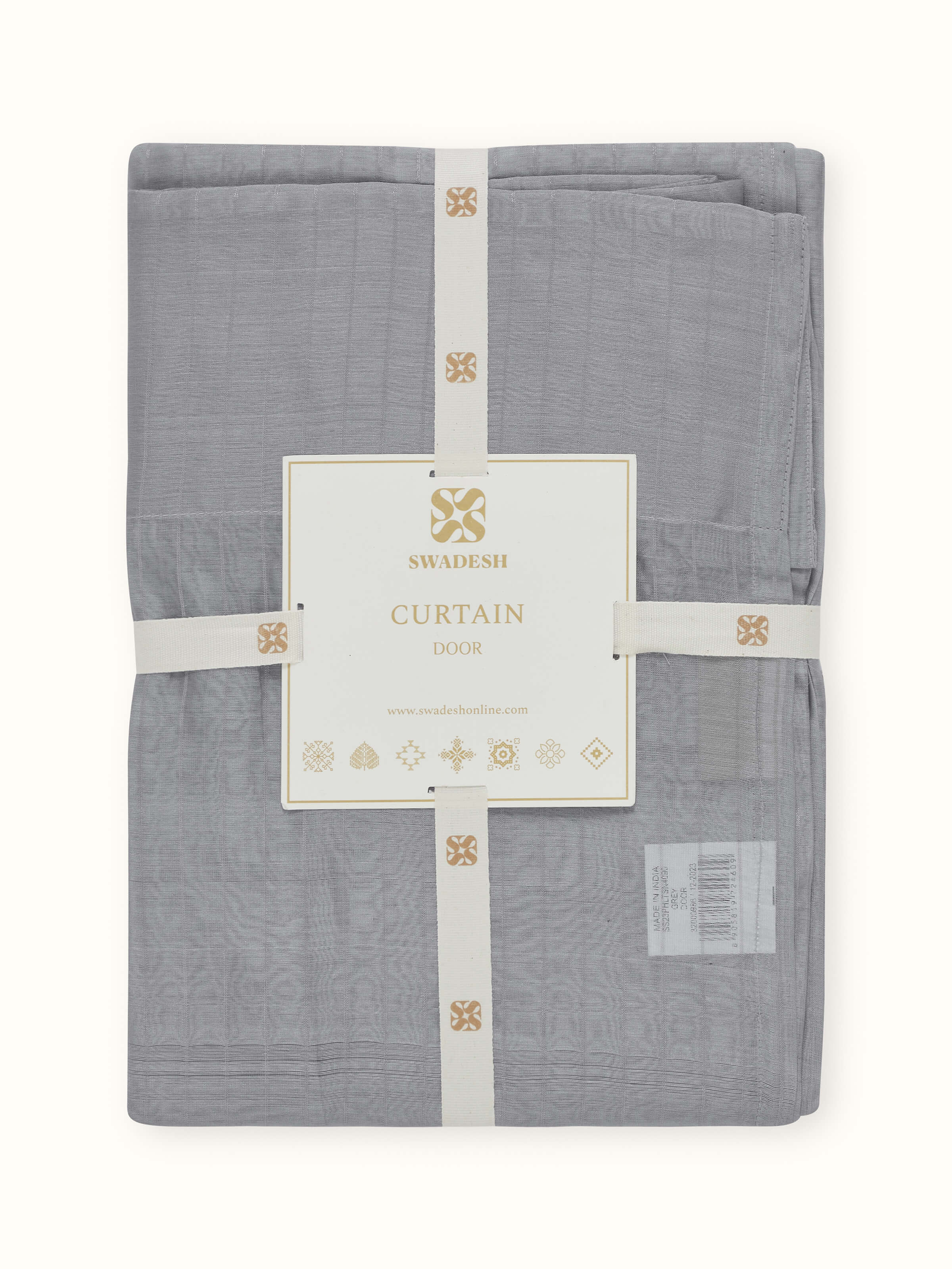 Draped side view illustrating fluidity and lightweight structure.