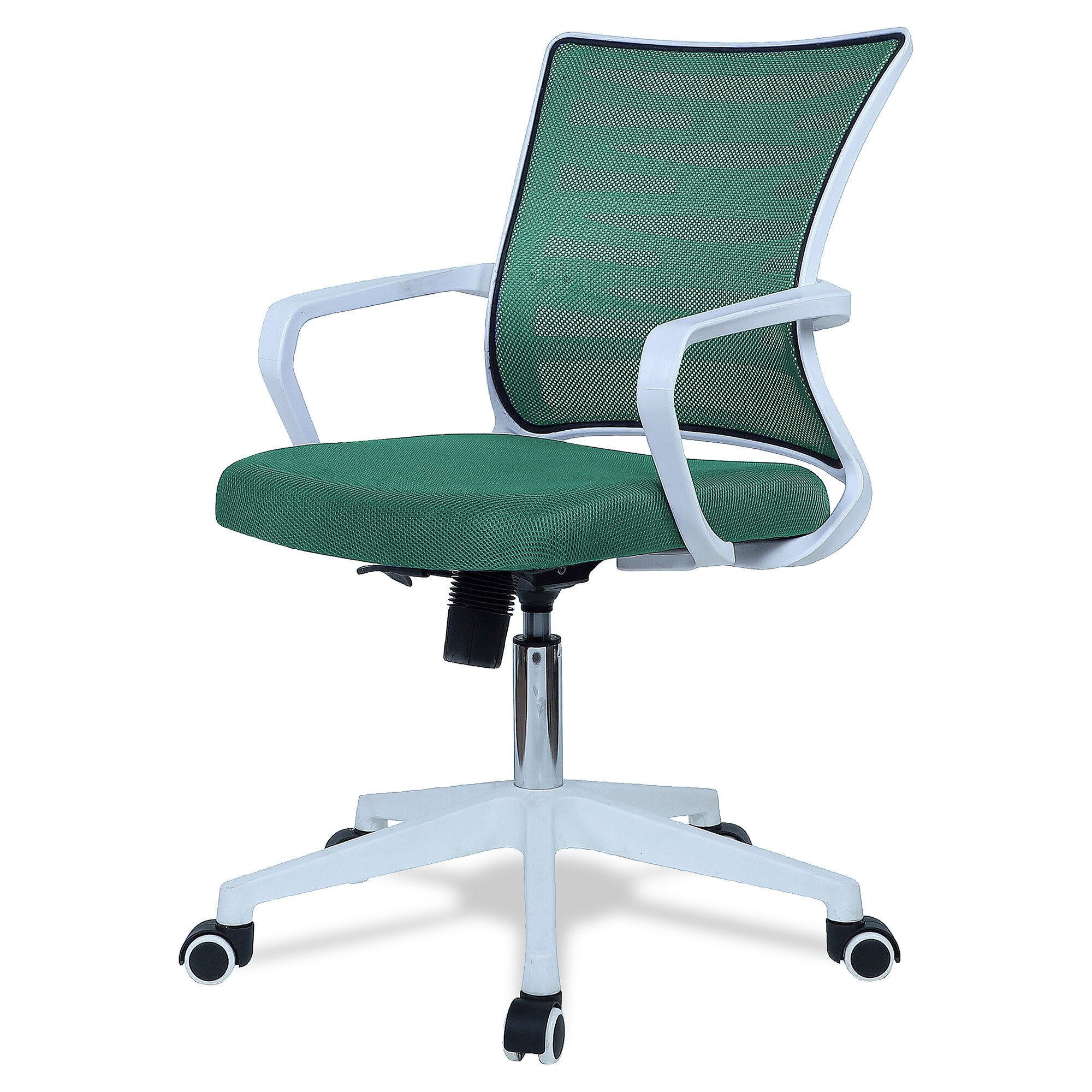 Iinea Mid Back Ergonomic Chair in Dark Green Colour