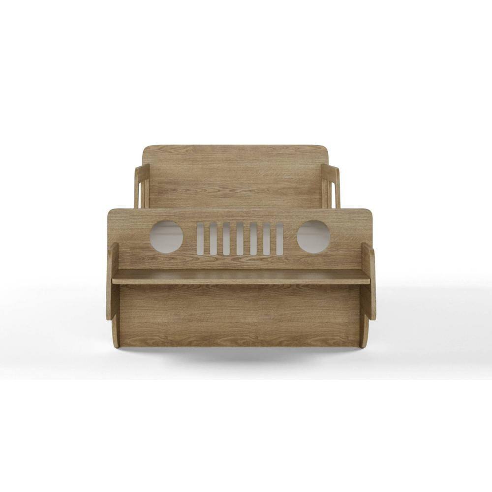 Vroom Engineered Wood Bed in Oak Colour