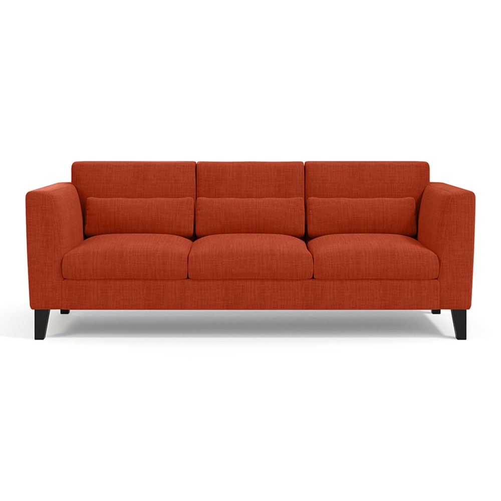 Lewis Sofa Set (Colour : Lava, Cushion : Hard, Seater : 3+1+1)