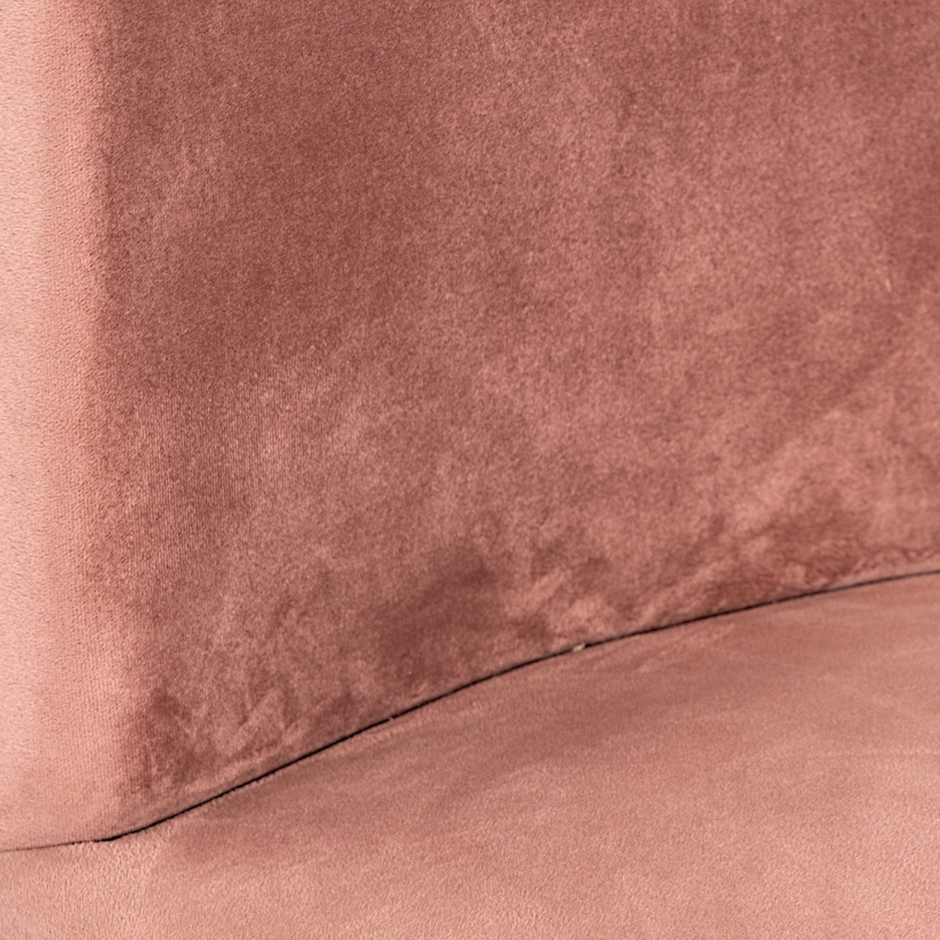 Rosslyn wood Accent Set of 2 Dining Chairs in Coral Pink Velvet Upholstery with TEAK FINISH