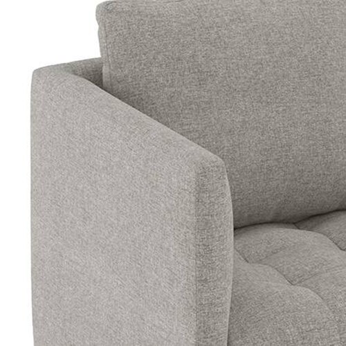 Florence Essential 3 Seater Fabric Sofa in Vapour Grey Colour