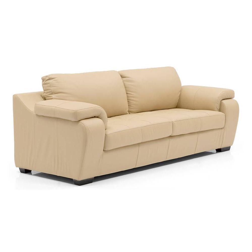 Trissino 3 Seater Leather Sofa in Cream Colour