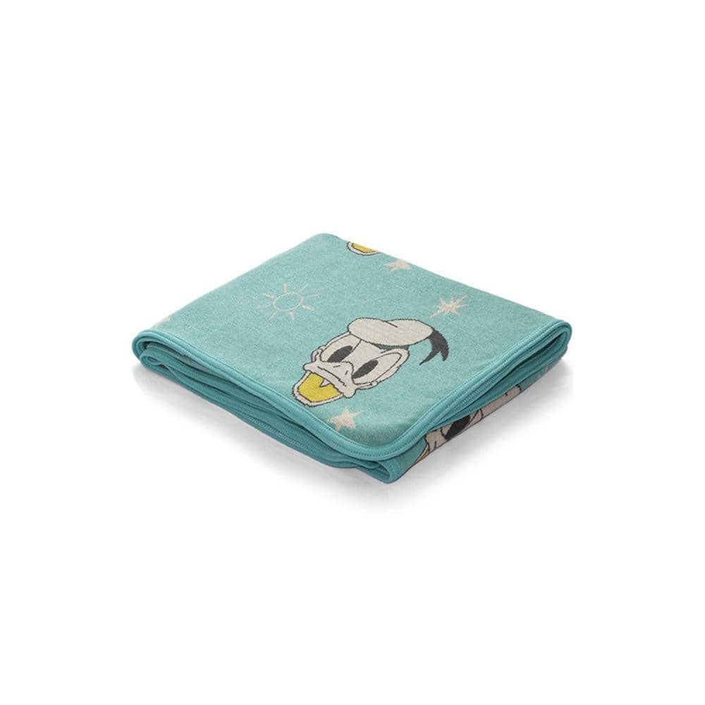 Donald Duck - Disney Cotton Knitted Throw / Ac Blanket For Kids For Use In All Seasons