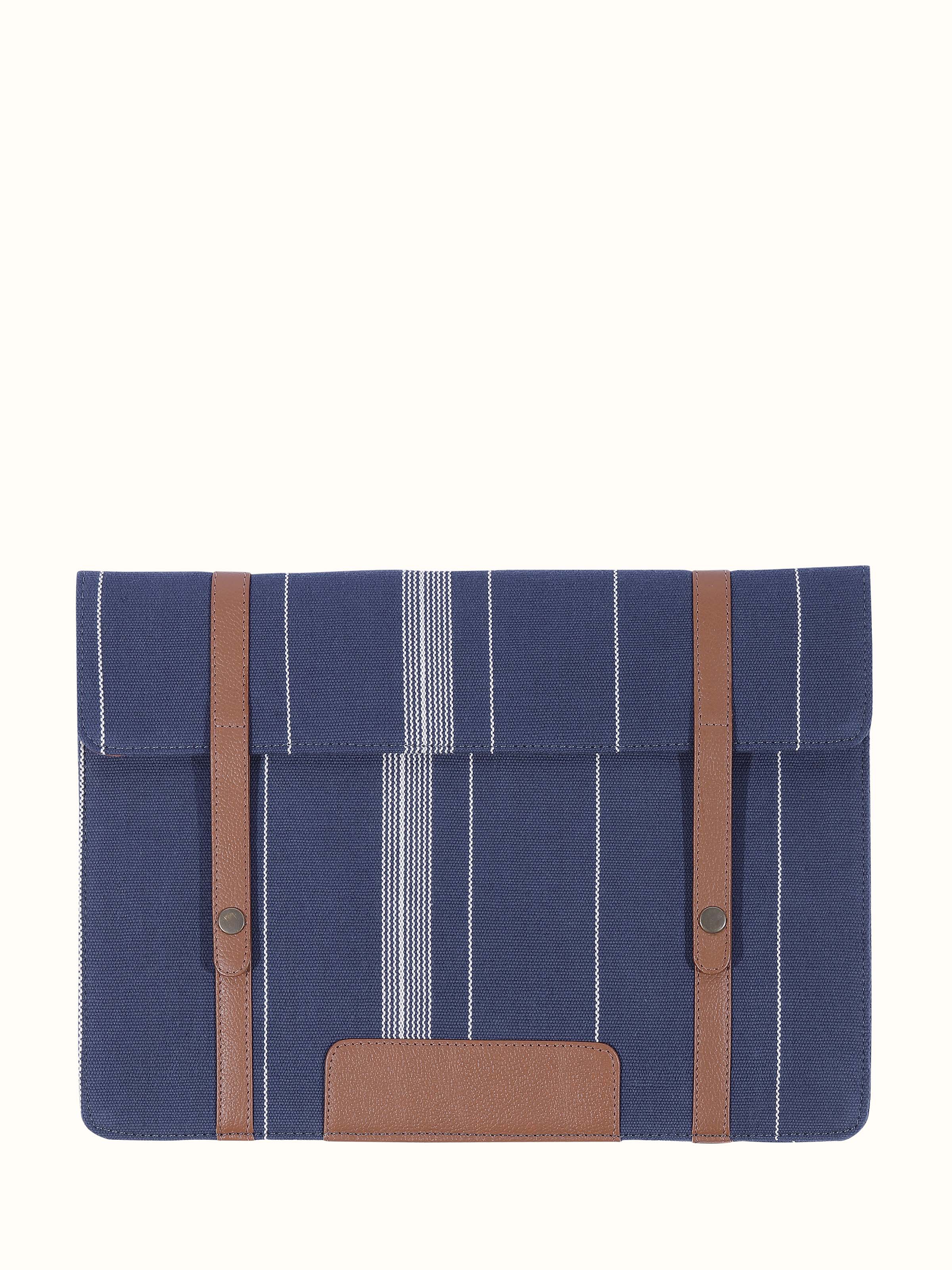 Blue Handloom Cotton iPad Sleeve