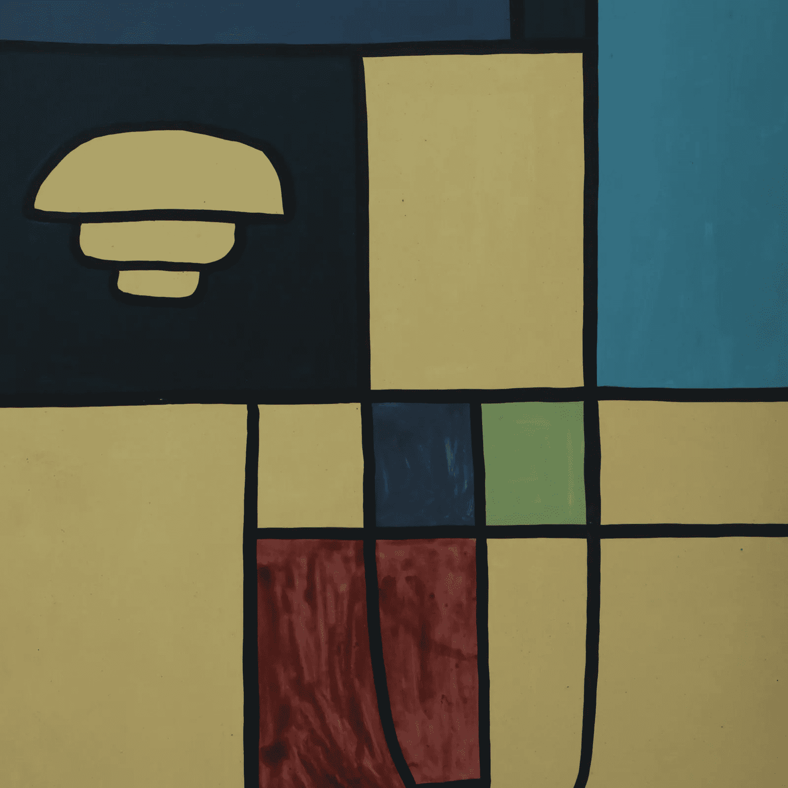 Olyn Mango Wood Handpainted Multicolour 2 Door Tall Cabinet In Natural Finish