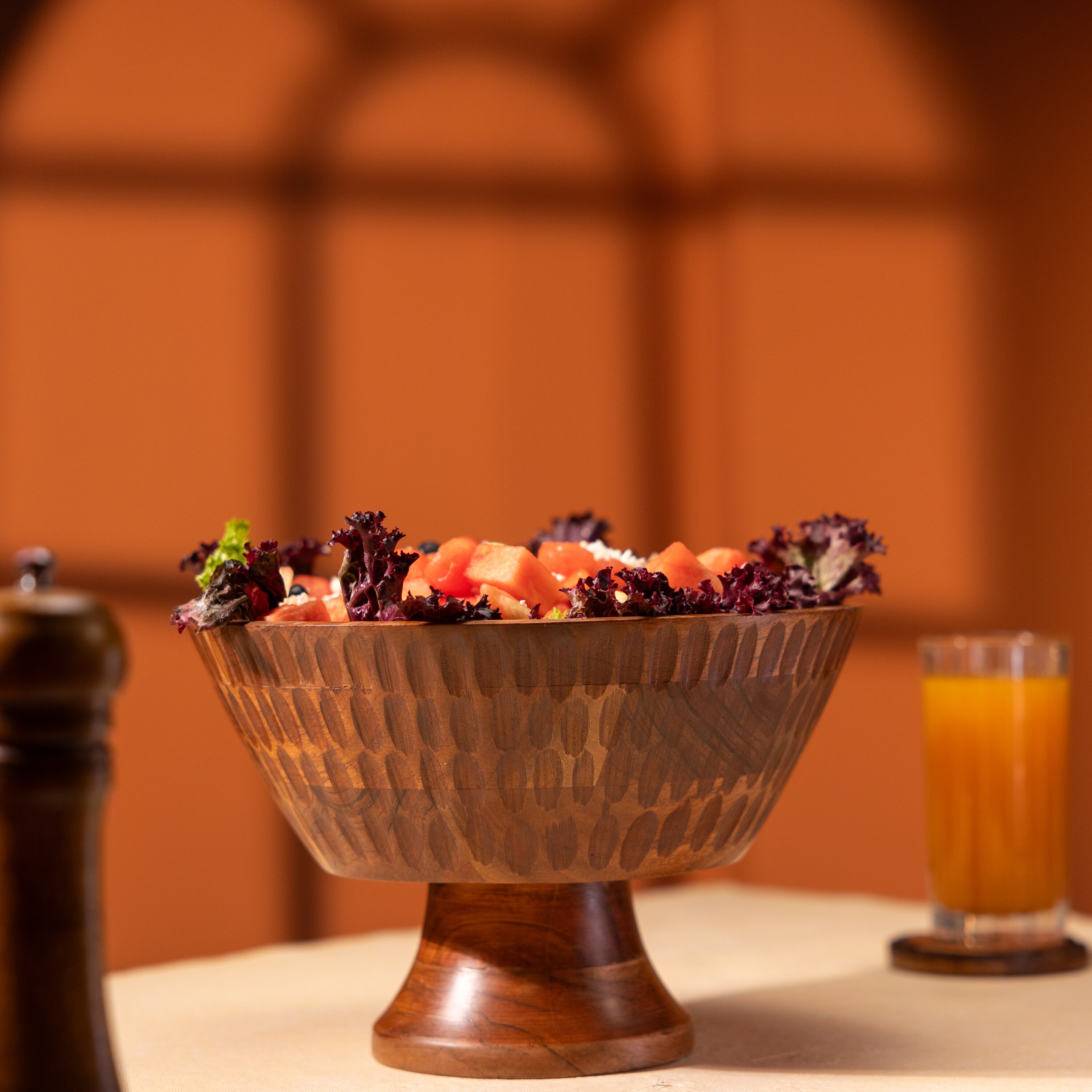 Ireka Home Kalash Acacia Wood Serving Bowl – Multipurpose - Ireka Homes