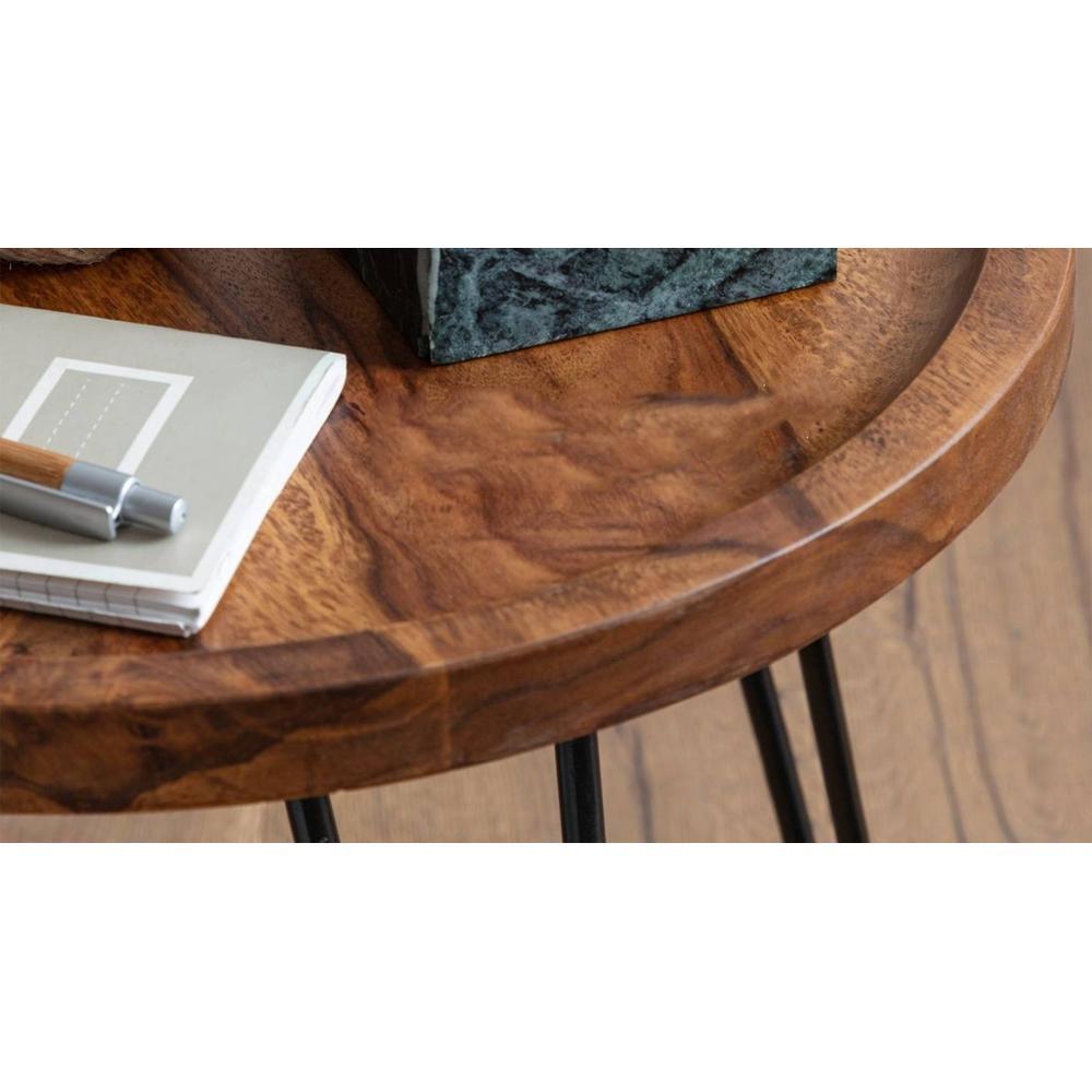 Ash Solid Wood Nested Tables - Set of 2