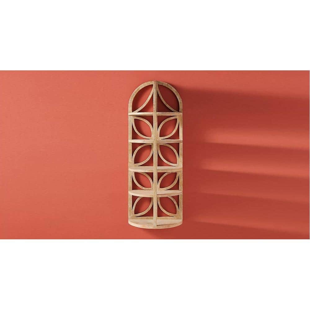 WOODENMOOD Rectangular Wall Rack