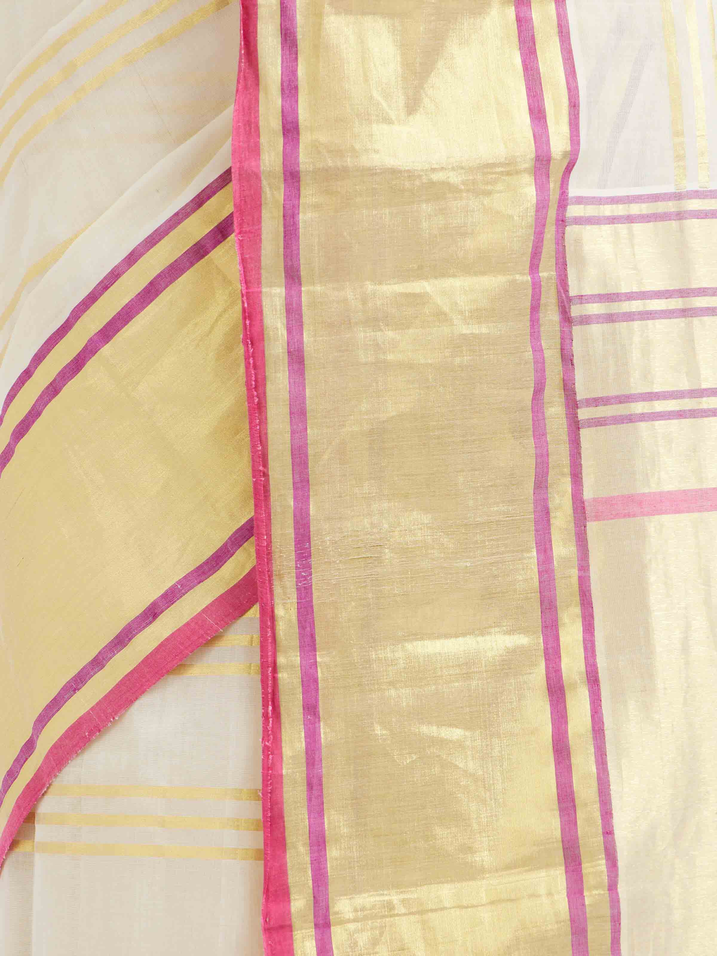 Off-white Cotton Venkatagiri Saree