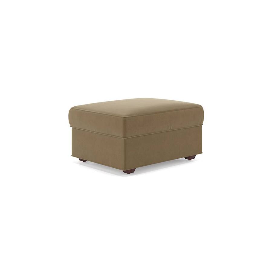 Apollo Ottoman Fabric Sofa in Fawn Velvet Colour - Urban Ladder