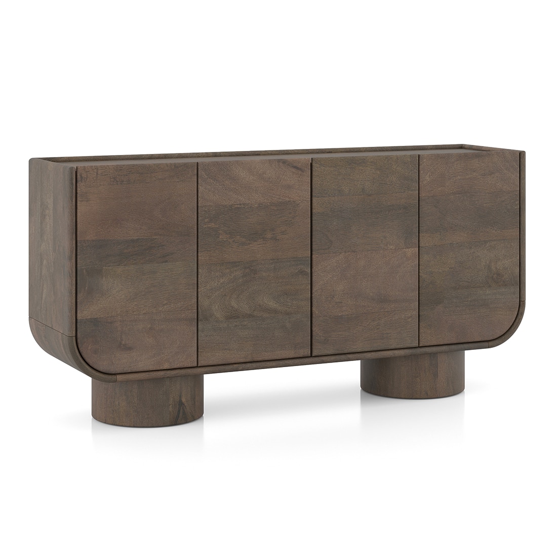 Nura Solid Wood Sideboard In Danish Walnut Finish