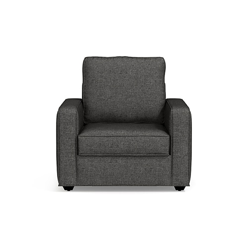 Apollo Compact Sofa Set (Colour : Steel Grey, Cushion : Hard, Back Type : High Back, Seater : 3+1+1)