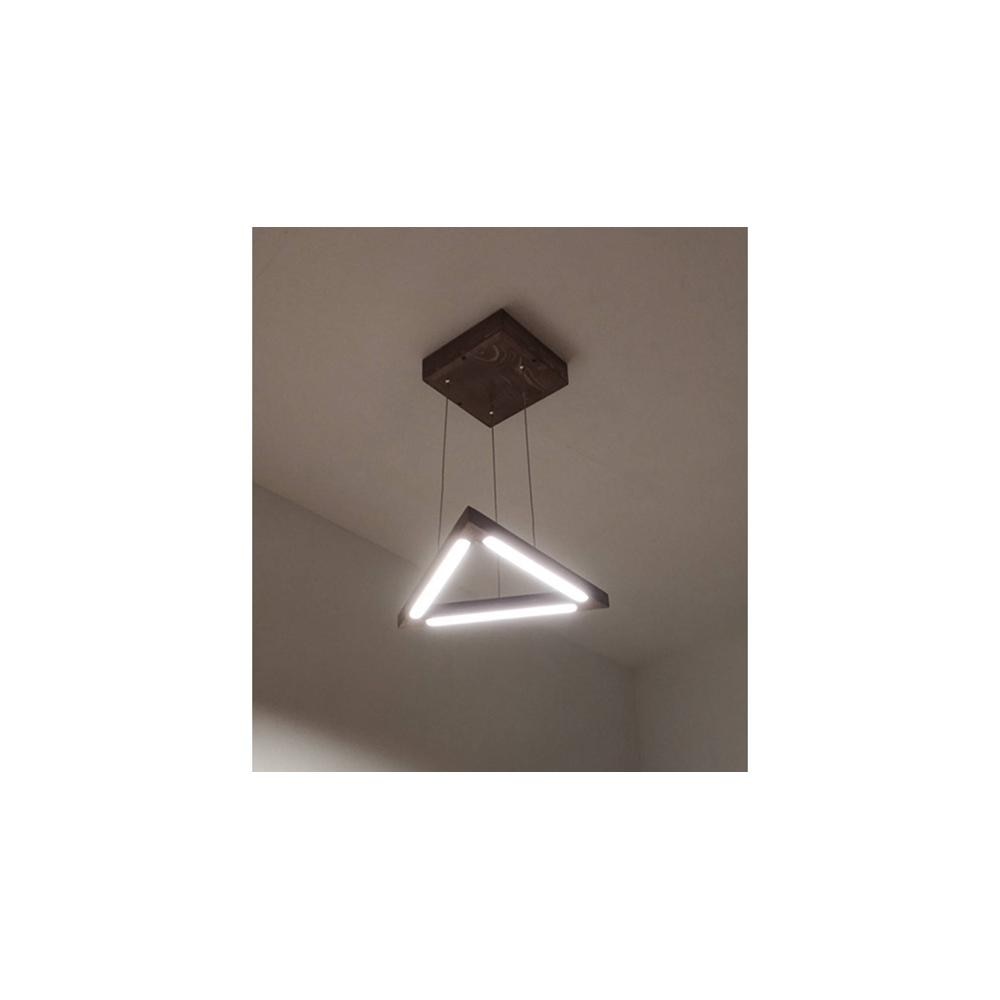 Trine Brown Solid Wood Single Hanging Light
