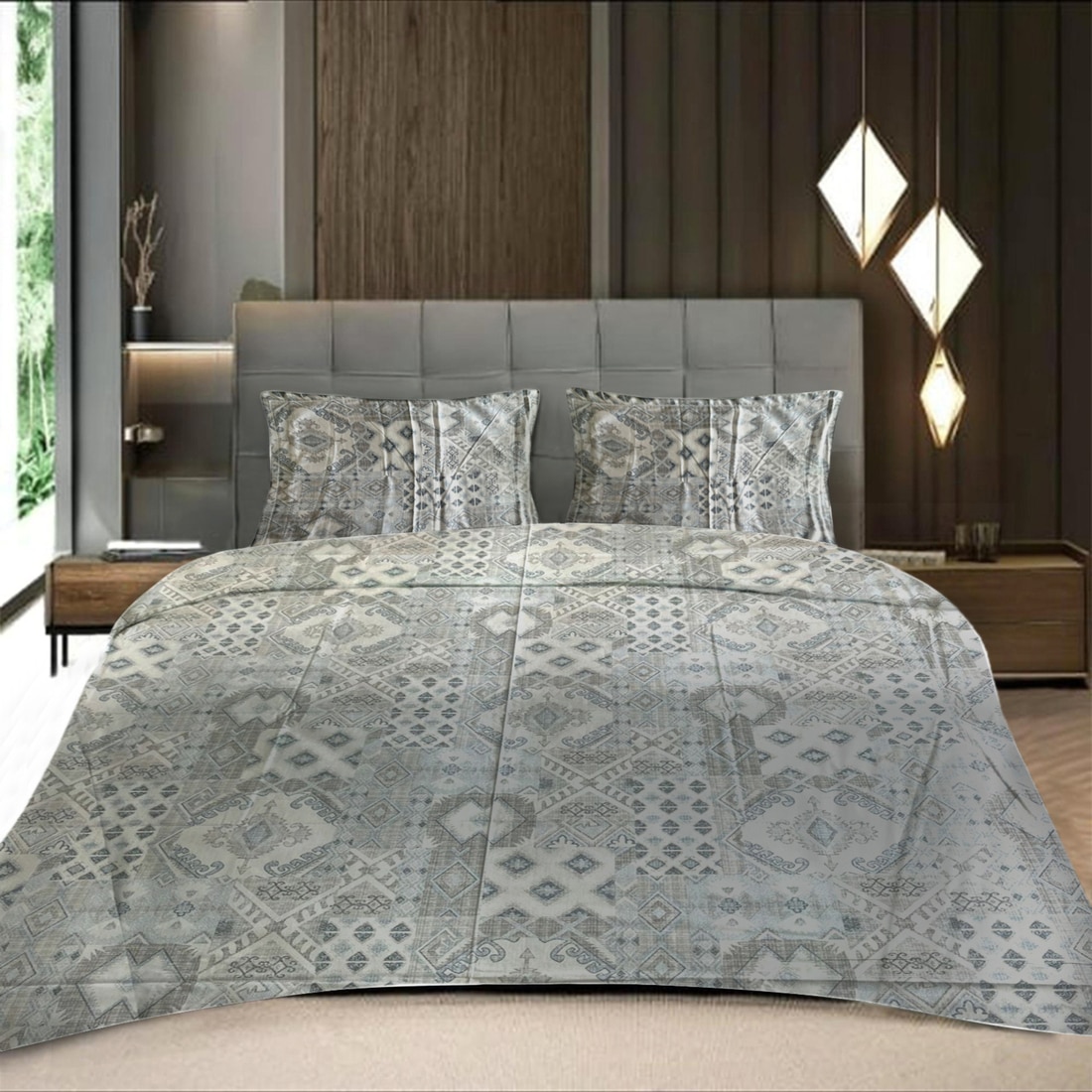 Threads Silky Touch Premium Super Double Queen Size Flat Bedsheet 254 x 230 cms - Threads