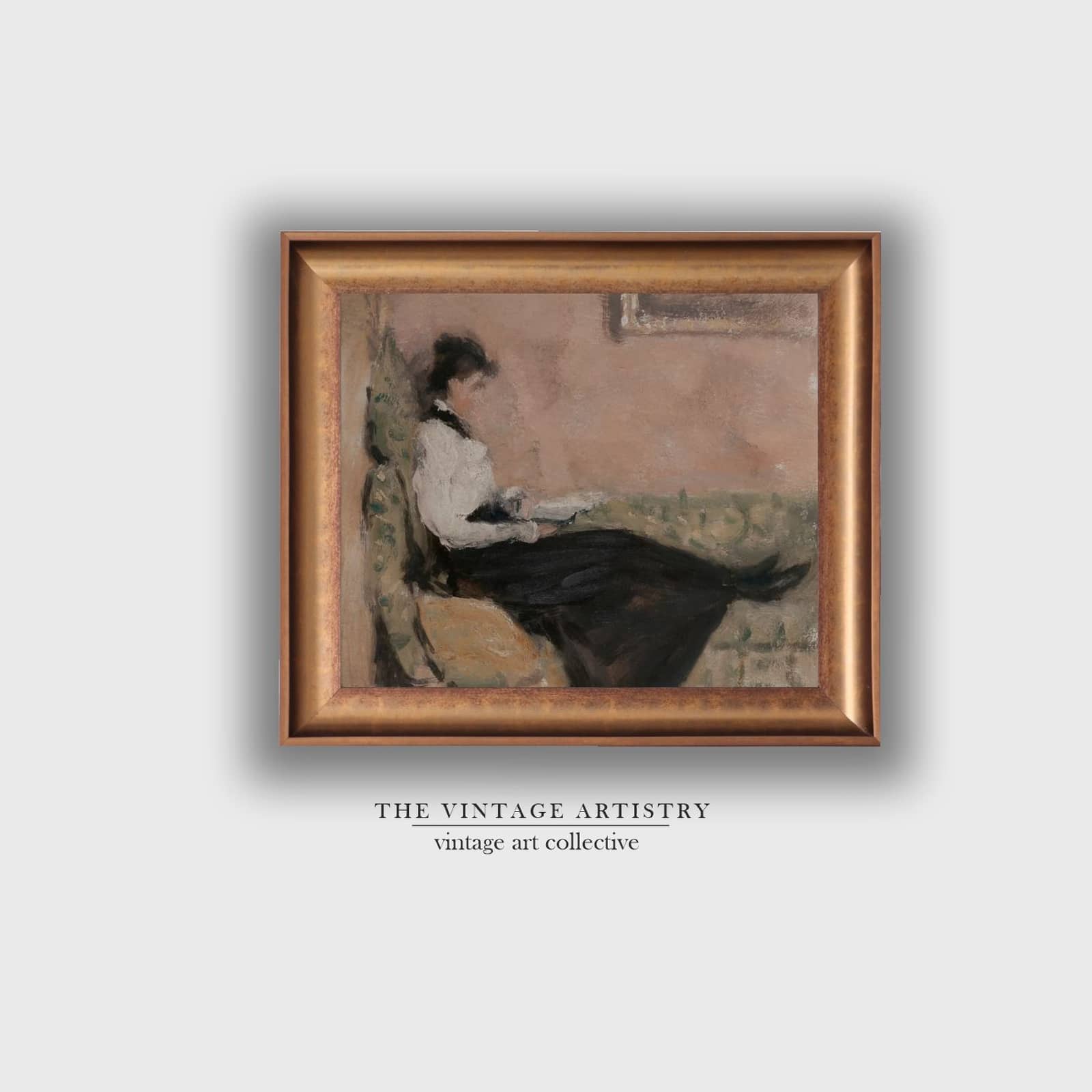 Artistry Black Brown Book Reading Printed Framed Canvas Canvas Wall Prints Set of 1 Multicolor Matte