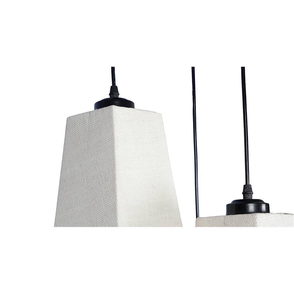 Archie White Natural Fiber Cluster Hanging Light