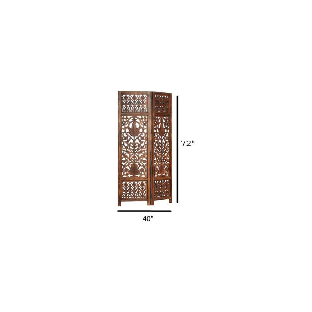 Olivio Solid Wood 4 Panel Room Divider