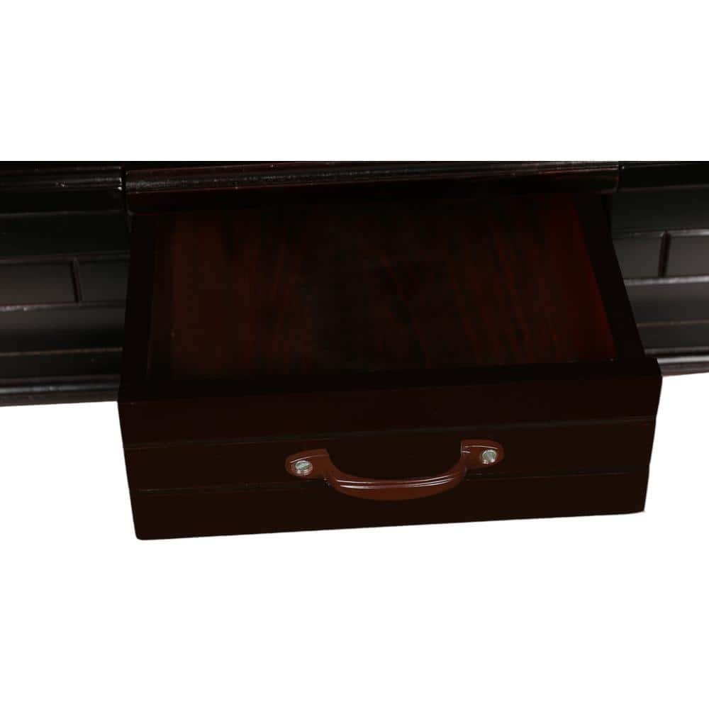 trisha engineered wood prayer unit in mahagony finish