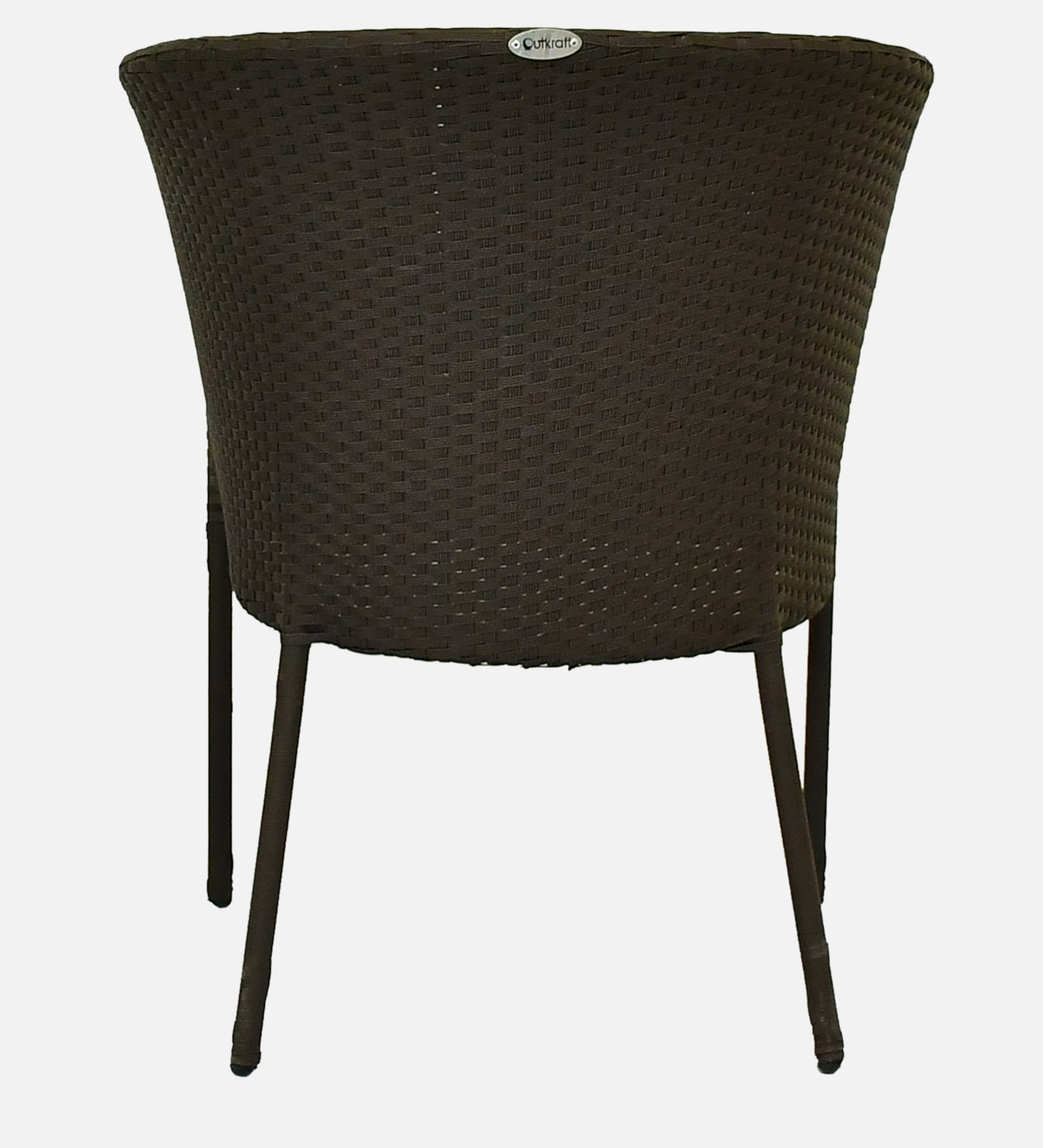 Lismore  Wicker Chair In Brown Finish