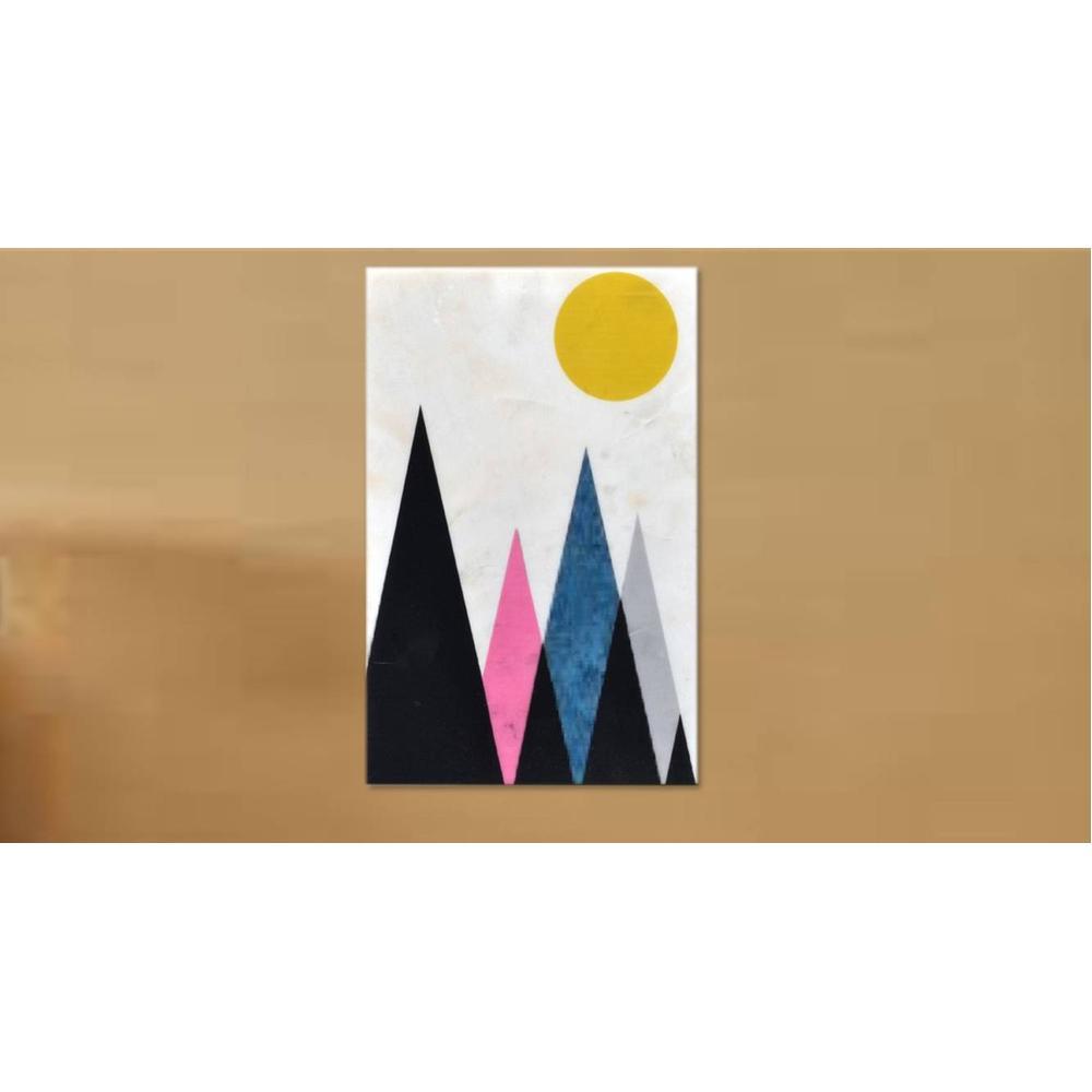 Kevin White Abstract Marble 8x12 inches Framed Wall Art