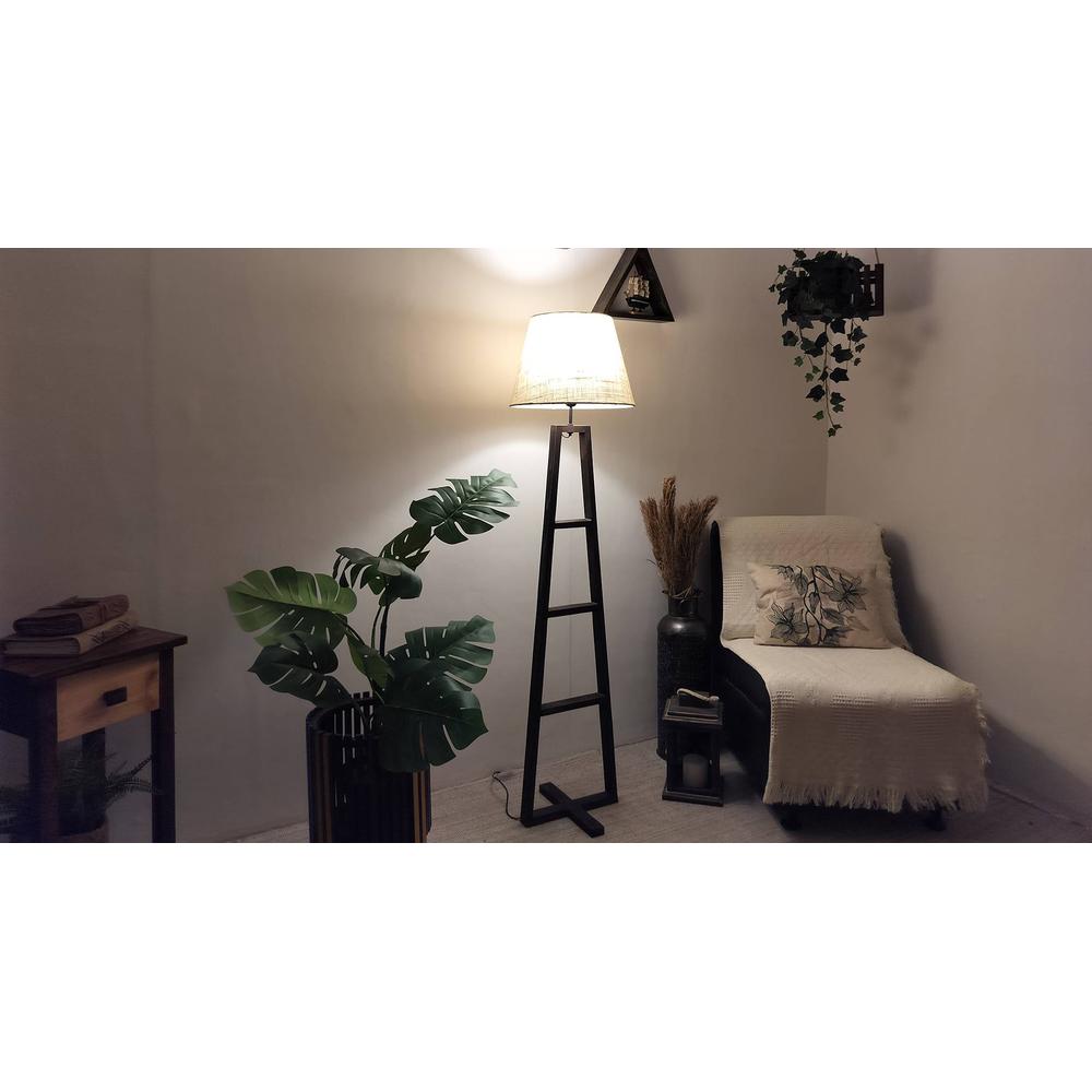 Salita Beige Jute Floor Lamp with Beige Jute Base