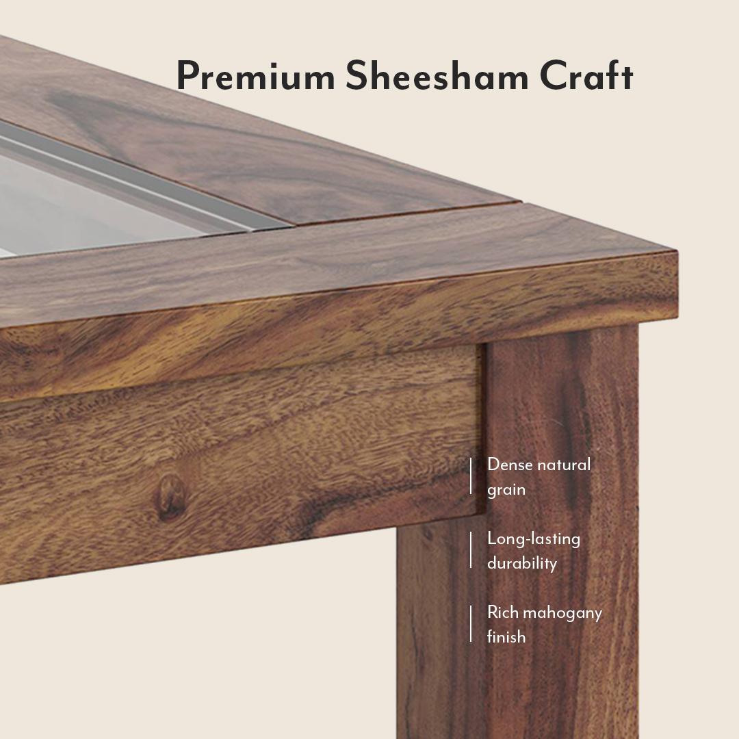 Floyd 6 Seater Dining Table Glass Top With Set Of 6 Oribi Dining Chairs