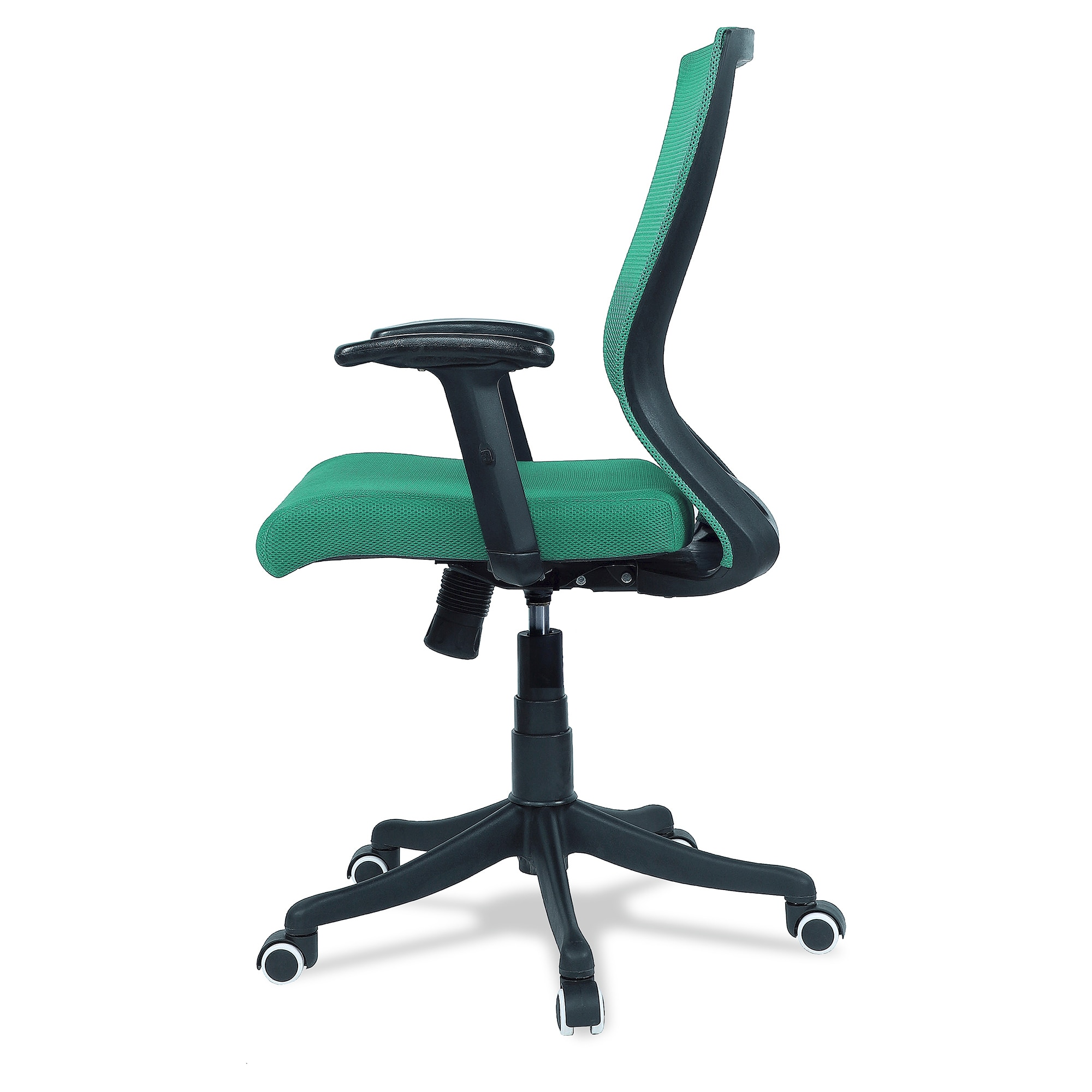 Ebeaony Mid Back Ergonomic Chair in Dark Green Colour