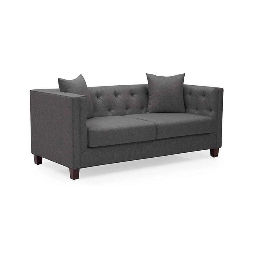 Windsor Essential 2 Seater Fabric Sofa in Steel Colour