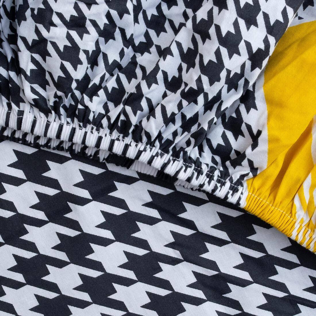 High Quality Cotton Double bed Fitted Bedsheets 275cmsx 235 cms ( Pillows 46 x 49 cms)