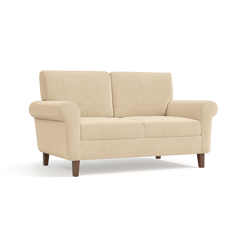 urban ladder Oxford 2 Seater Fabric Sofa in Birch Beige Colour-picture-12