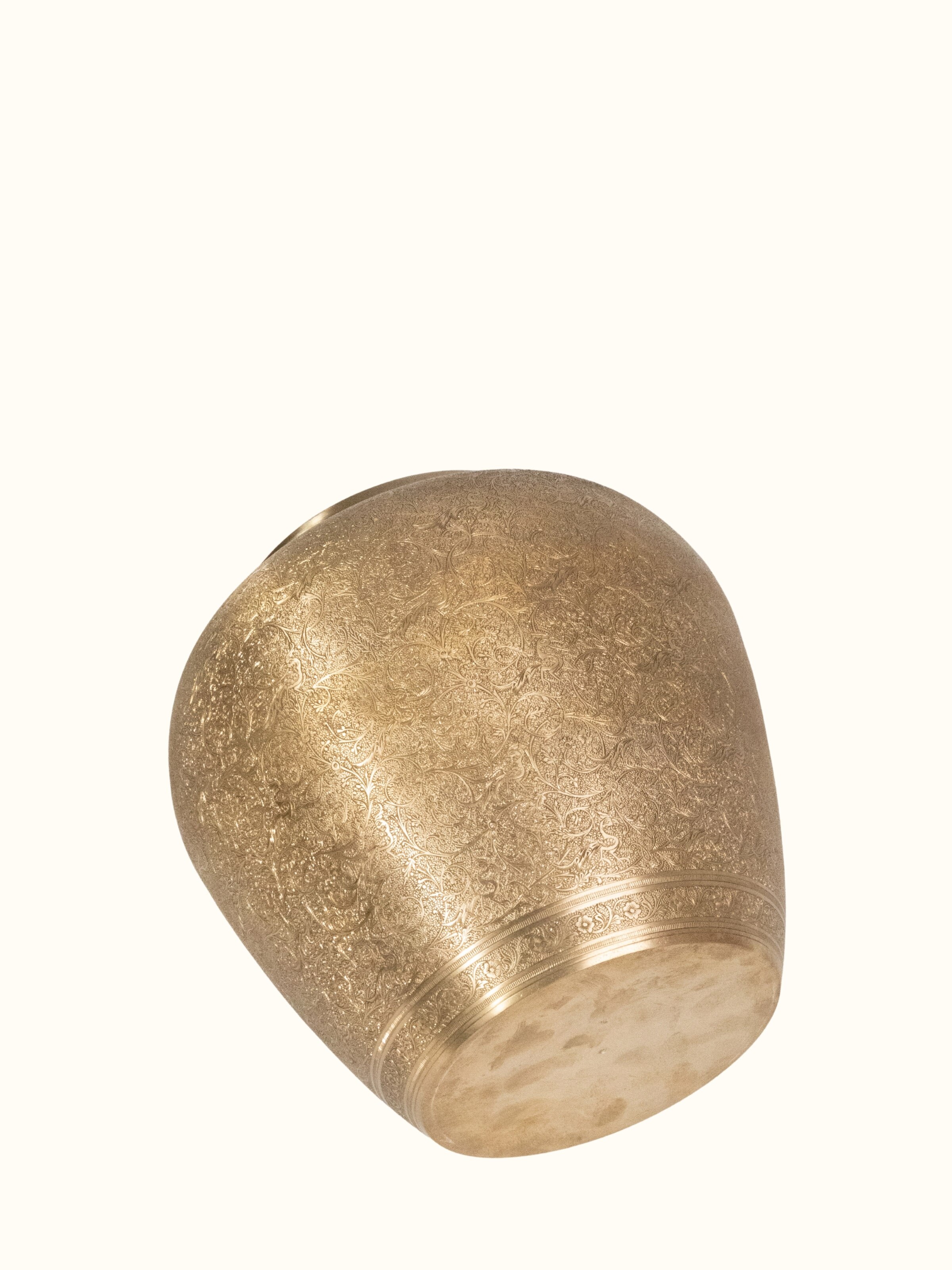 Back view of Brassware Decorative Temple Jar