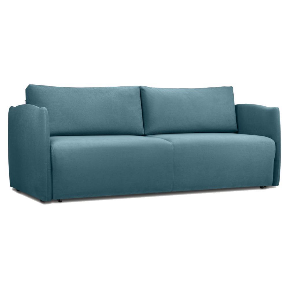 Vantella 3 Seater Fold Out Sofa Cum Bed In T Blue Colour