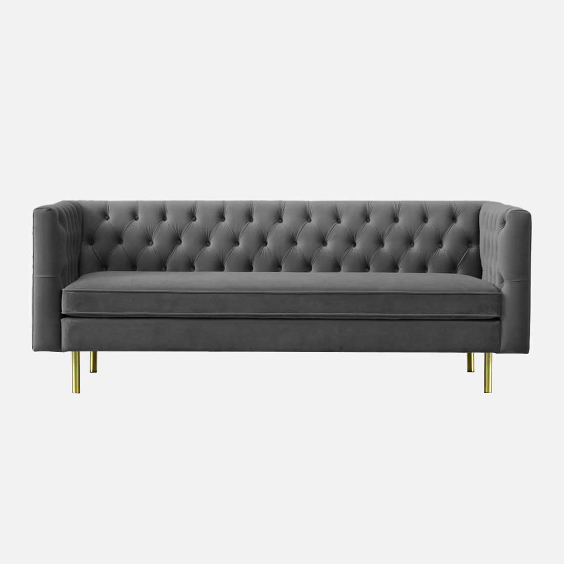 Caraven Fabric Sofa (Grey)